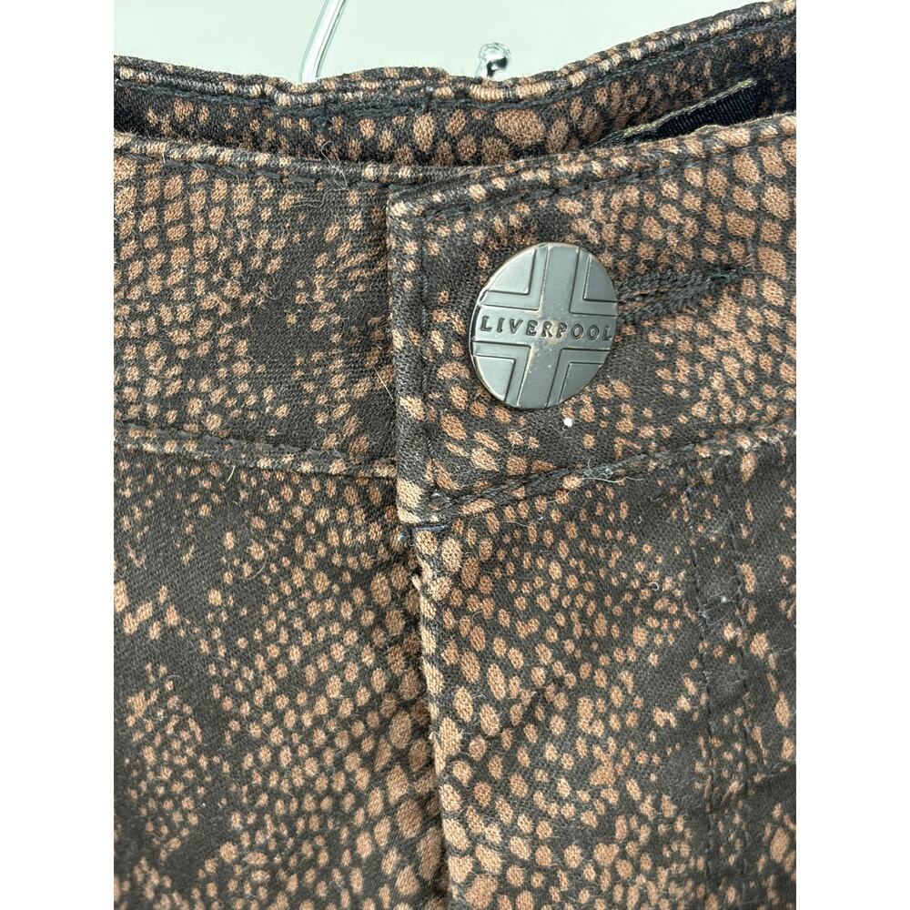 Liverpool Jeans Company Snake Print Straight Leg‎ Jeans Women's Size 10 Mid Rise - Picture 5 of 8